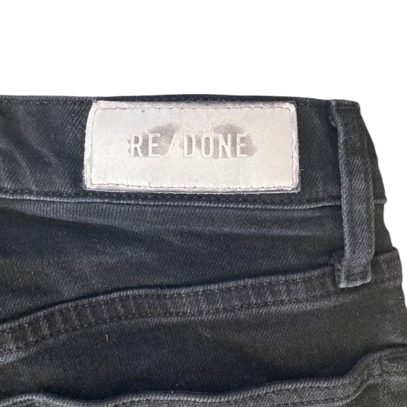 RE/DONE 70s Stove Pipe Jeans in Faded Black - Picture 9 of 15